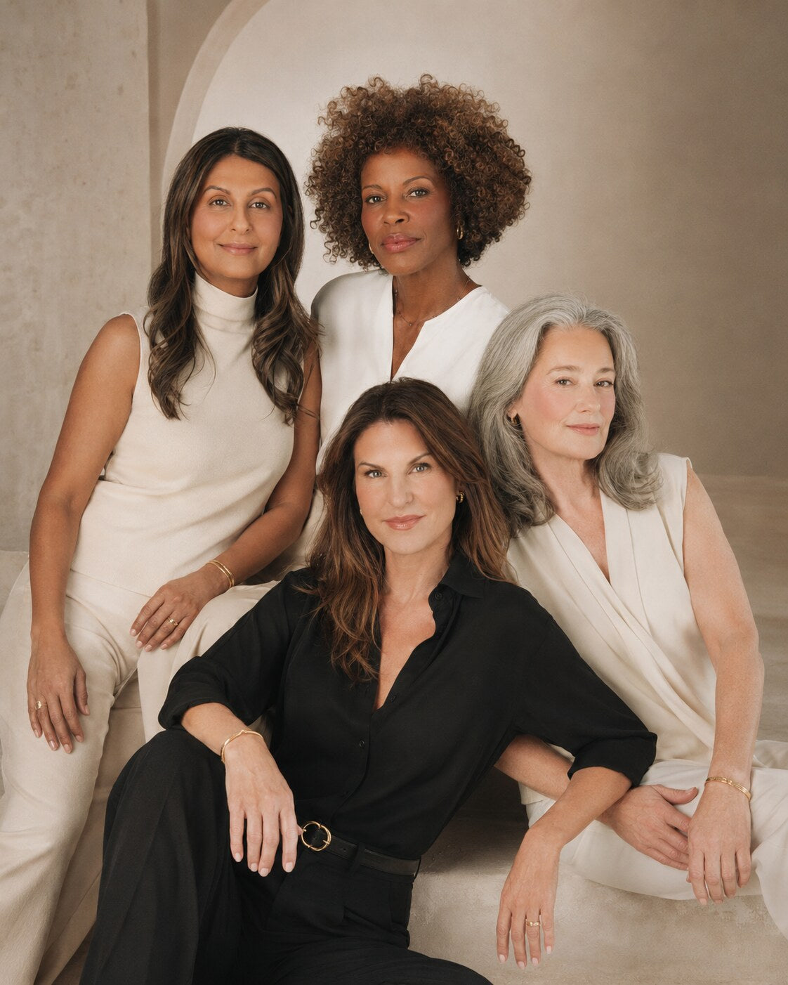 Four confident women together in the MYNE community, t6