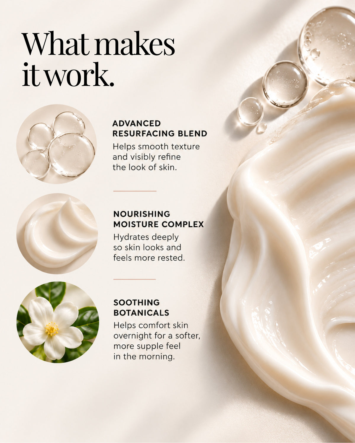 Sleep With Me resurfacing, moisture and botanical formula, t4