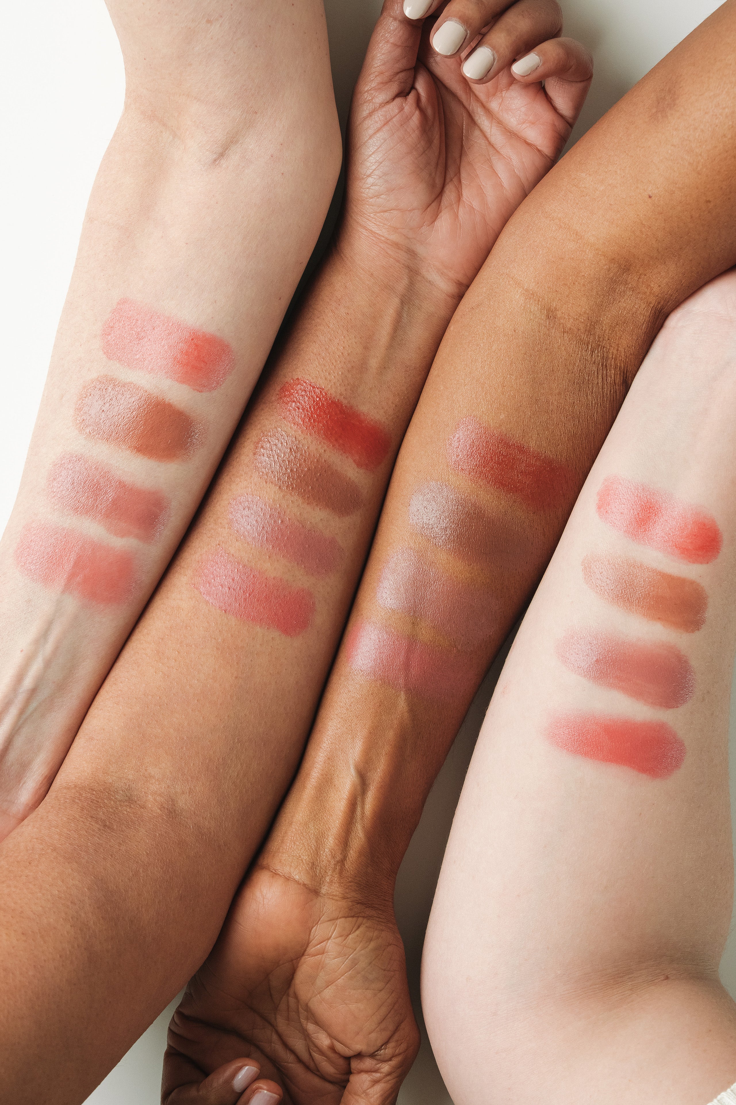 All four Haute Flash shades swatched